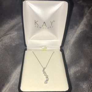 14k Diamond “journey” necklace